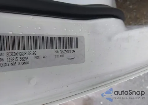 2016 Dodge Charger Sxt из США, поврежденный, VIN 2C3CDXHGXGH139106